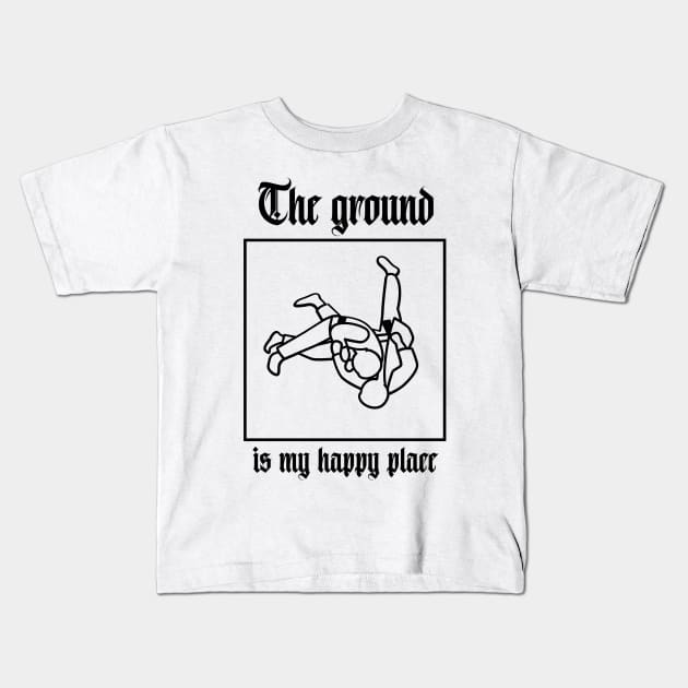 Jiu Jitsu Happy Place Kids T-Shirt by Notre Jiu Jitsu